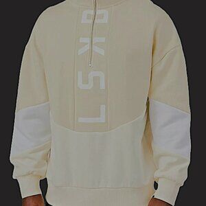 LSKD 1/4 Quarter Zip Sweater Aussie Designer Bone Beige Sand Colors BNWT Large